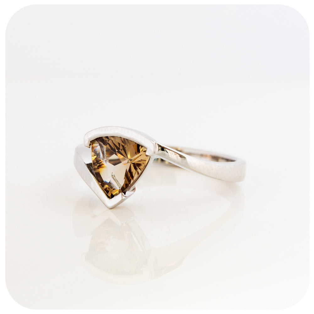 Cali, a Trillion cut Smoky Quartz Ring – Victoria's Jewellery