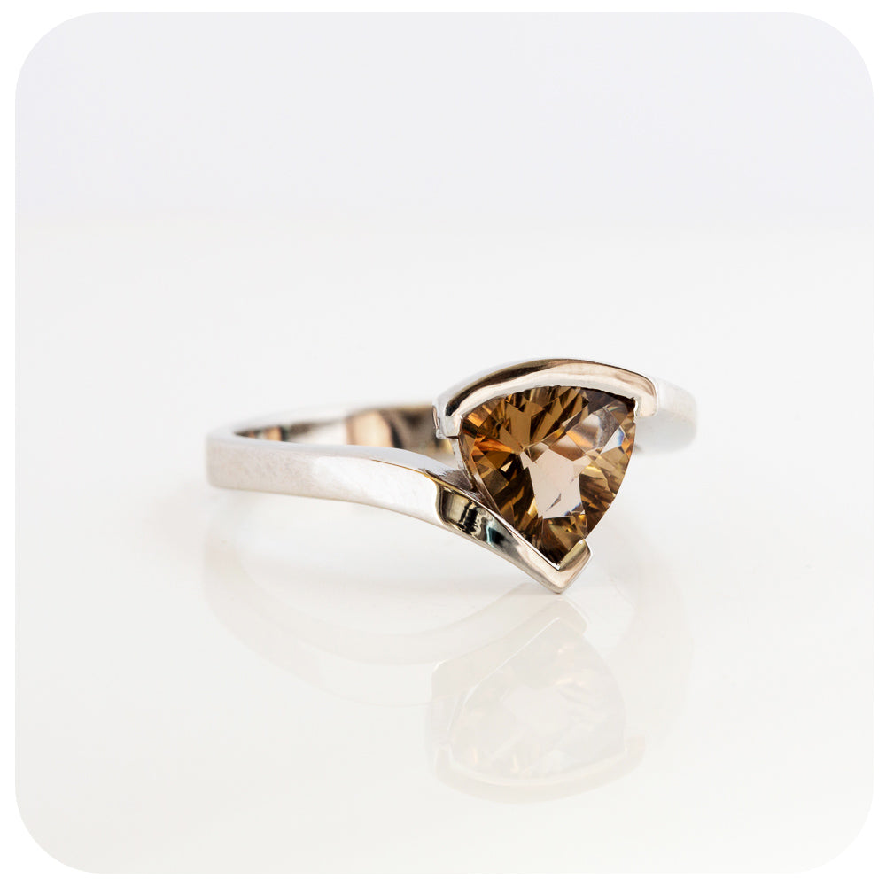 Cali, a Trillion cut Smoky Quartz Ring – Victoria's Jewellery