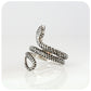 Sterling Silver Oxidised Snake Ring