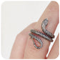 Sterling Silver Oxidised Snake Ring