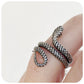 Sterling Silver Oxidised Snake Ring