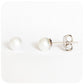 5mm White Fresh Water Pearl Stud Earrings in Sterling Silver