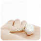The Tulip, White Fresh Water Pearl Ring in Sterling Silver