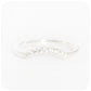 White Topaz Crown Ring in Sterling Silver