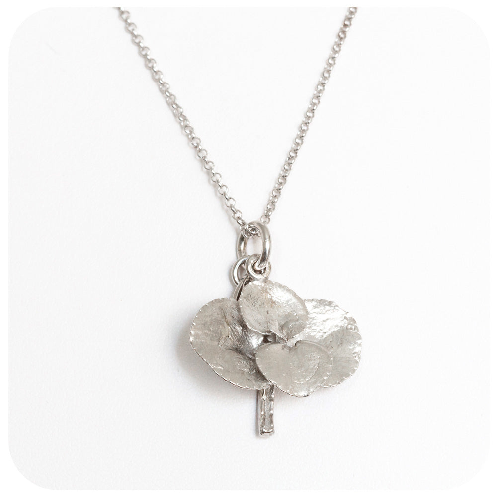 Sterling Silver Succulent Necklace - Victoria's Jewellery