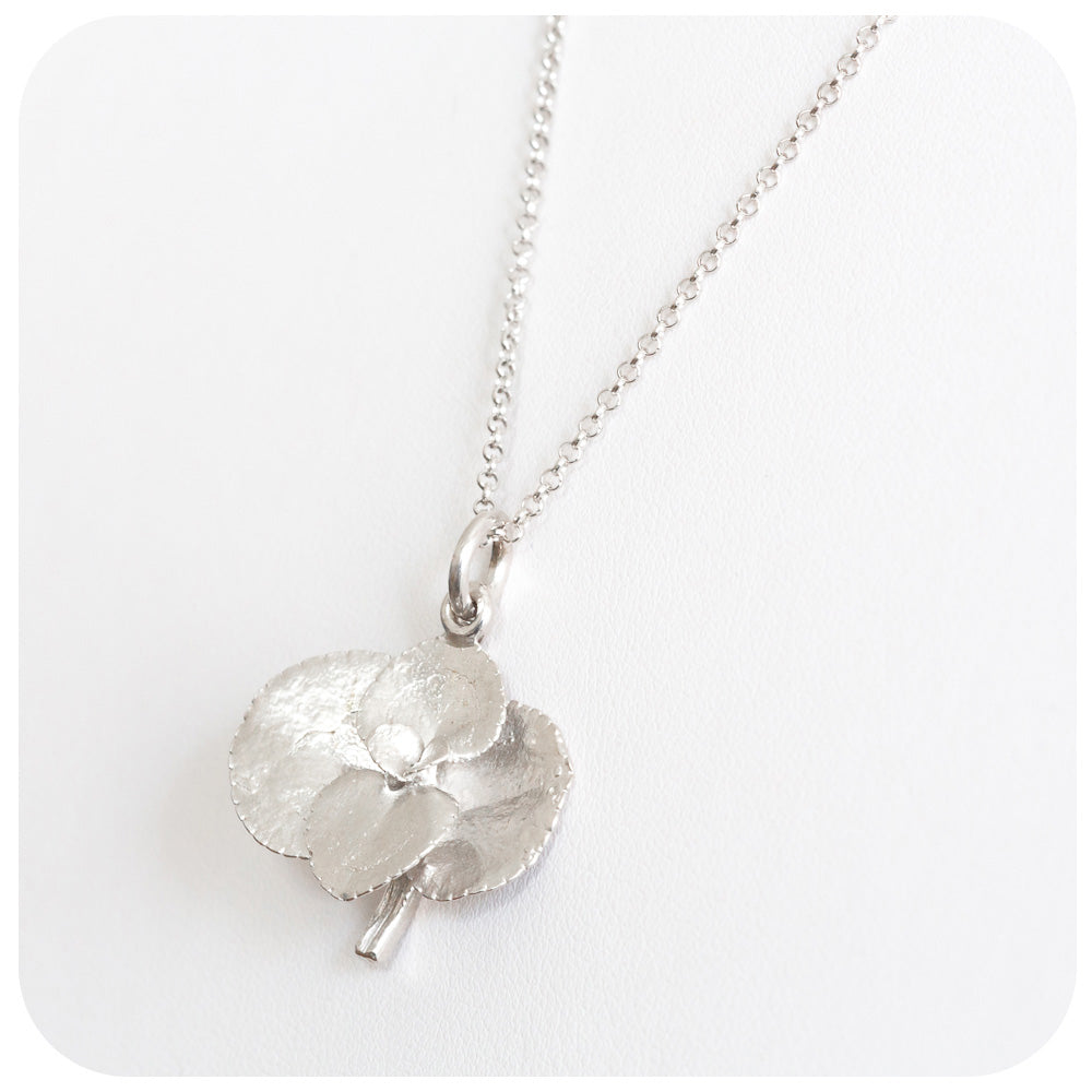 Sterling Silver Succulent Necklace - Victoria's Jewellery
