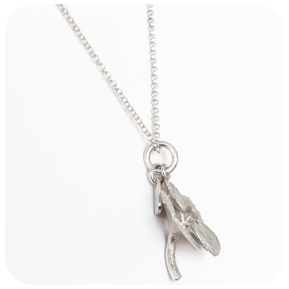 Sterling Silver Succulent Necklace - Victoria's Jewellery