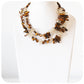 Tiger Eye and Golden Yellow Preciousa Crystal Necklace