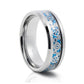Watson, The Blue Watch Mechanism Inlay Tungsten Ring - 8mm