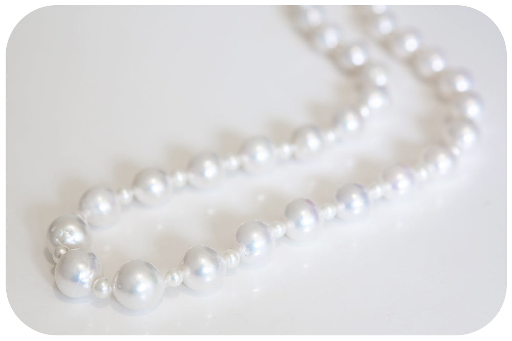 White Fresh Water Pearl Necklace - 60cm