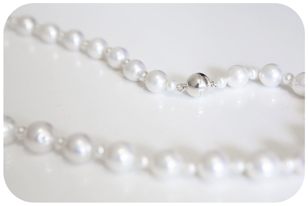 White Fresh Water Pearl Necklace - 60cm