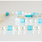 White Fresh Water Pearl and Turquoise Necklace