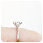 The 6 Claw Brilliant cut Moissanite Ring - 1ct