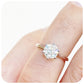 The 6 Claw Brilliant cut Moissanite Ring - 1ct