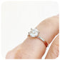The 6 Claw Brilliant cut Moissanite Ring - 1ct