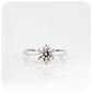 The 6 Claw Brilliant cut Moissanite Ring - 1ct
