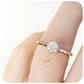 brilliant round cut moissanite six claw engagement ring