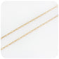 9k Yellow Gold Baby Paper Clip Chain