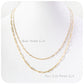 9k Yellow Gold Baby Paper Clip Chain