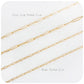 9k Yellow Gold Baby Paper Clip Chain