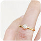 brilliant round cut moissanite solitaire engagement ring