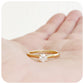 brilliant round cut moissanite solitaire engagement ring