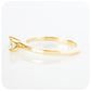 brilliant round cut moissanite solitaire engagement ring