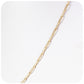 9k Yellow Gold Paper Clip Chain