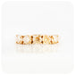 Annie, The Yellow Moissanite Half Eternity Ring