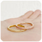 The Penelope, a Moissanite Half Eternity Ring